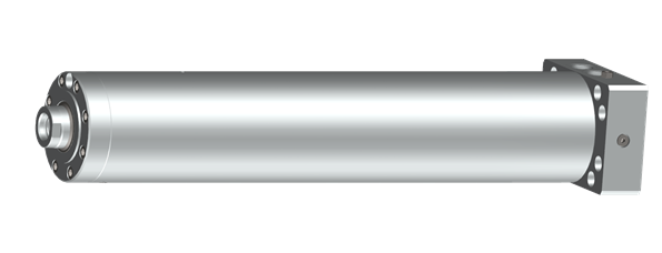 在铸造框架中用作导向柱的液压缸