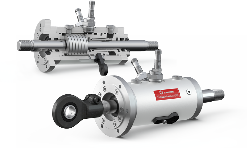 夹紧装置或夹紧头 - Ratio-Clamp® 锁紧装置用于直接锁定活塞杆 