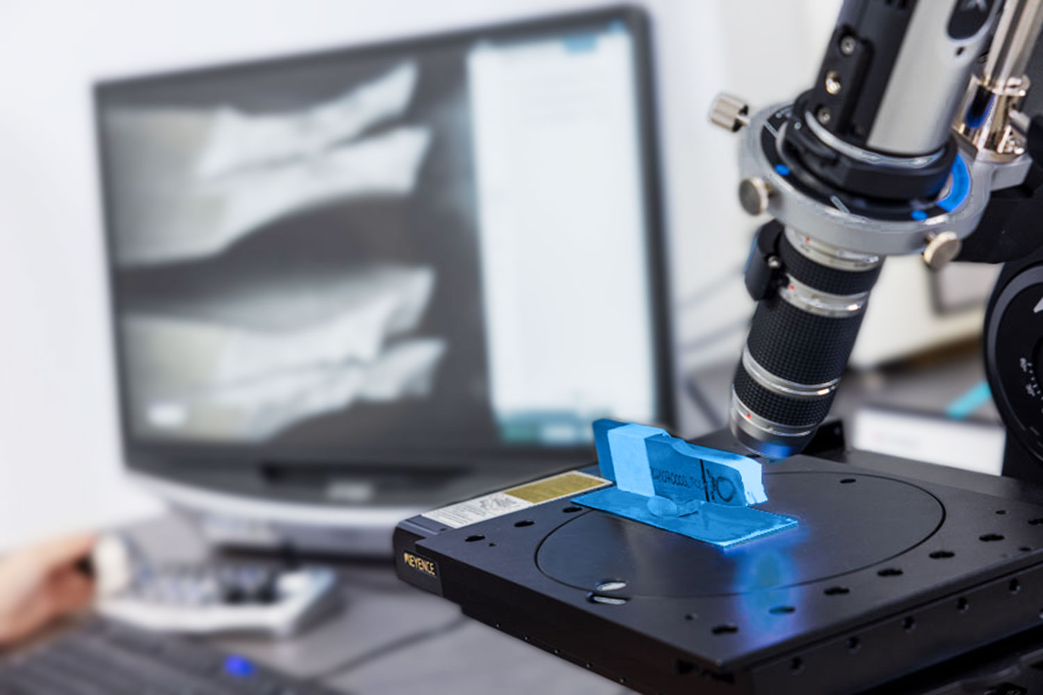 用于光学测量测试部件的高速摄像机照片