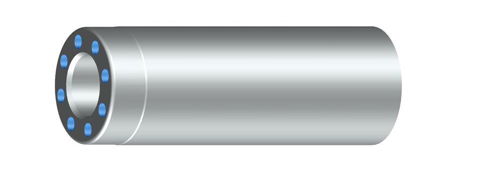 活塞杆端部的螺纹孔圆