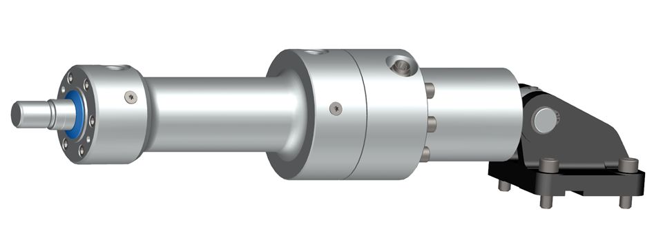 活塞侧的液压缸固定装置