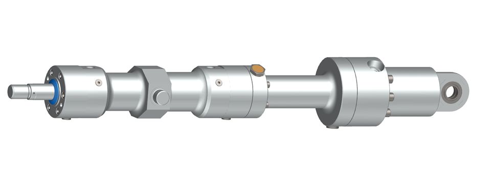 用于活塞侧的液压缸固定装置