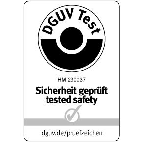为了在液压机和注塑机上使用，夹紧装置Ratio-Clamp® 采用经过DGUV Test认证的型号。